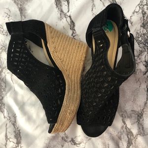 Black Velcro Wedges ◾️